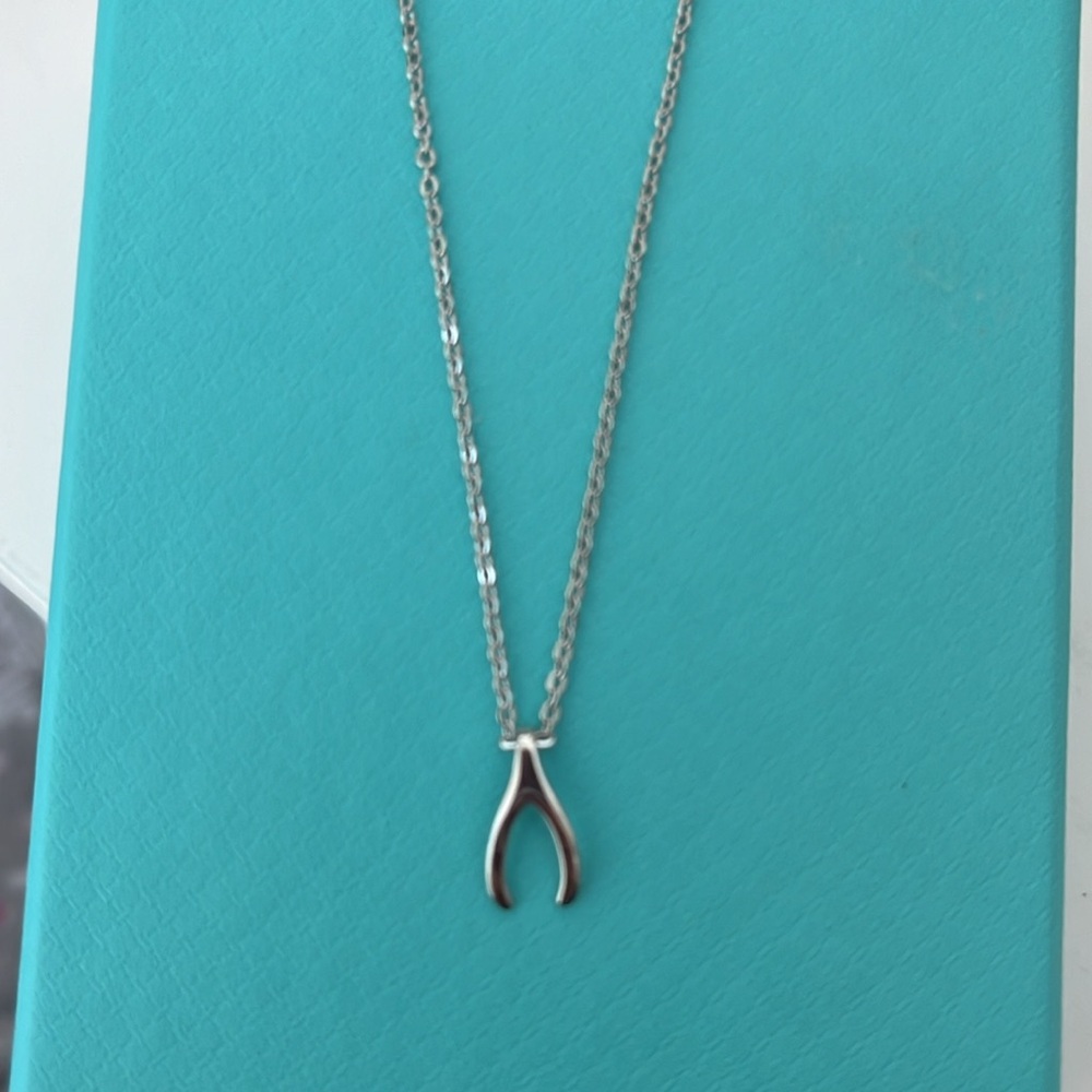New sterling silver elegant and classic style necklace.